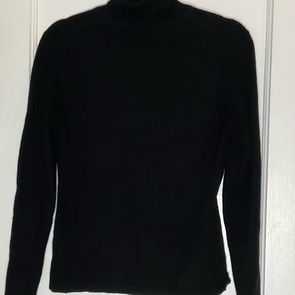 Cashmere  Black Turtleneck Sweater